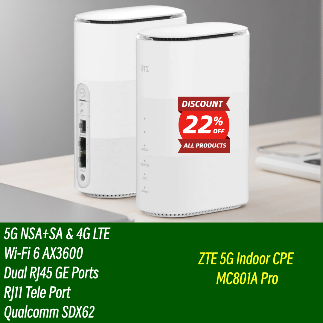 ZTE 5G Indoor WiFi Router MC80 - مراجعة 4G Lte Router Sim وسعره