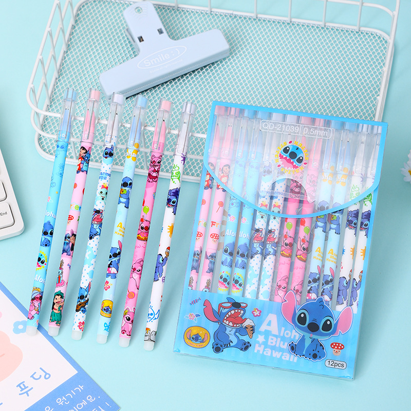 Disney 12pcs Stitch Gel Pens A - مراجعة Office High Tech وسعره