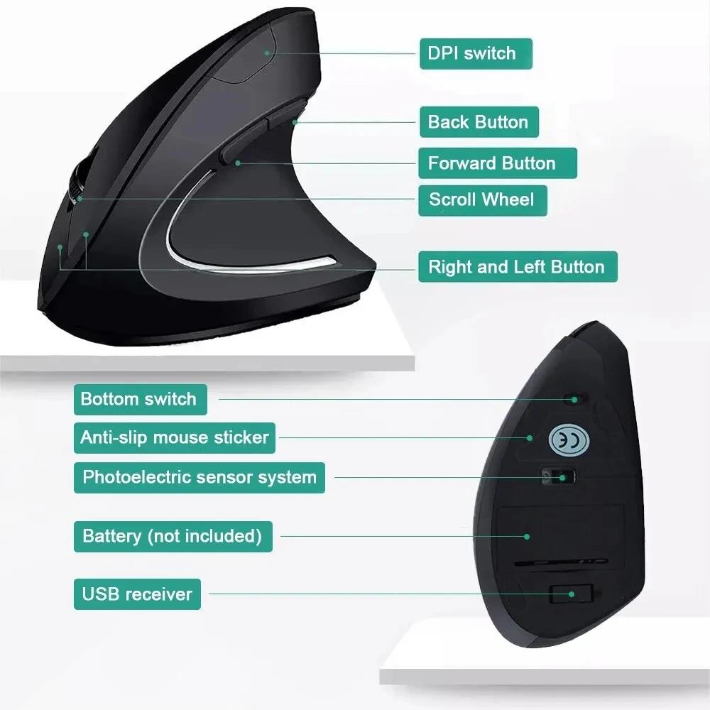 Vertical Mouse Ergonomic Mouse - مراجعة Ergonomic Mouse Vertical وسعره