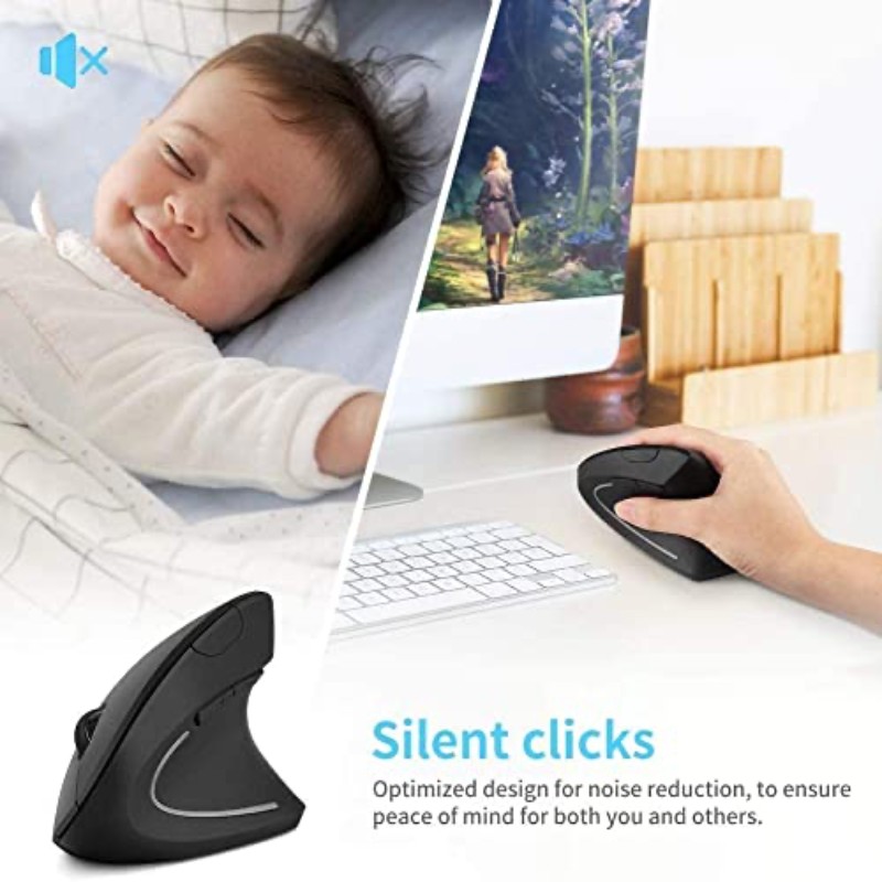 2.4G Vertical Wireless Ergonom - مراجعة Ergonomic Mouse Vertical وسعره