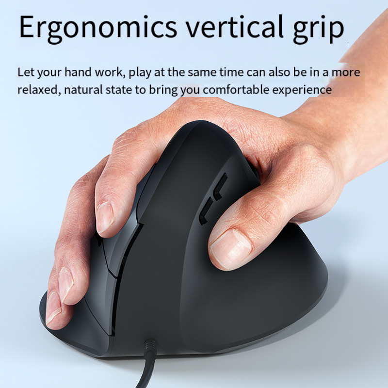 Wired Right Hand Vertical RGB  - مراجعة Ergonomic Mouse Vertical وسعره