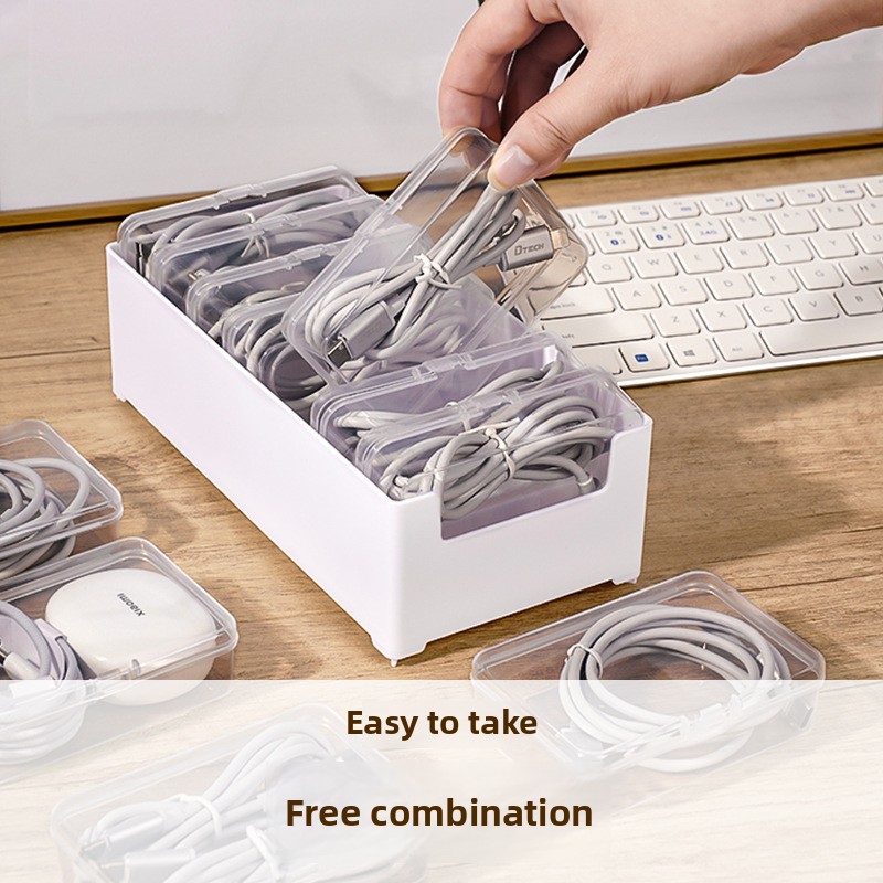 Desktop Cable Organizer Box US - مراجعة Office Tech Management وسعره