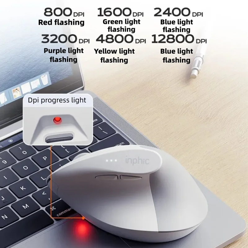 Inphic X9 PRO Vertical Wireles - مراجعة Ergonomic Mouse Vertical وسعره
