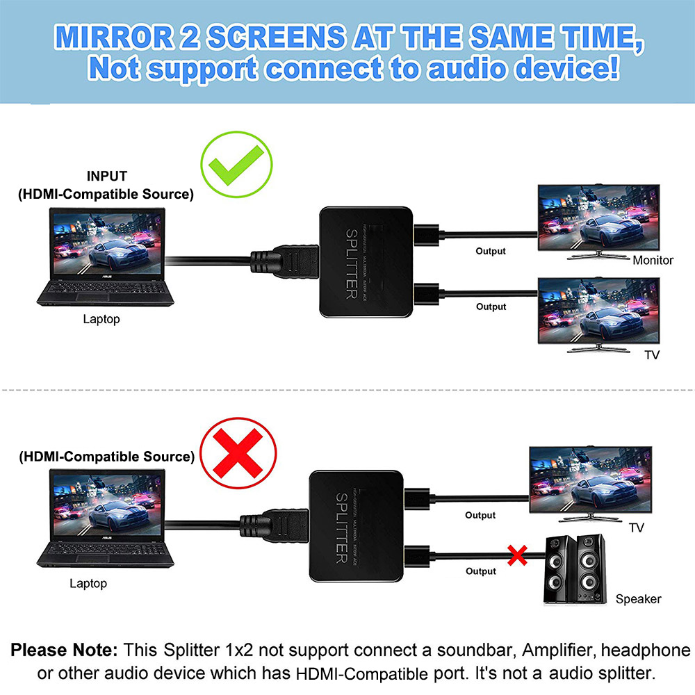 4K 1 in 2 out HDMI-compatible  - مراجعة Kvm Switch Dual Monitor وسعره