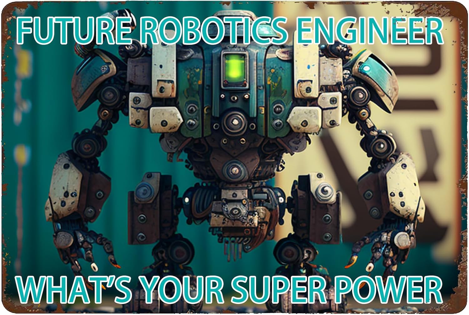 Robotics Engineer Metal Sign   - مراجعة Tech Office Engineer وسعره