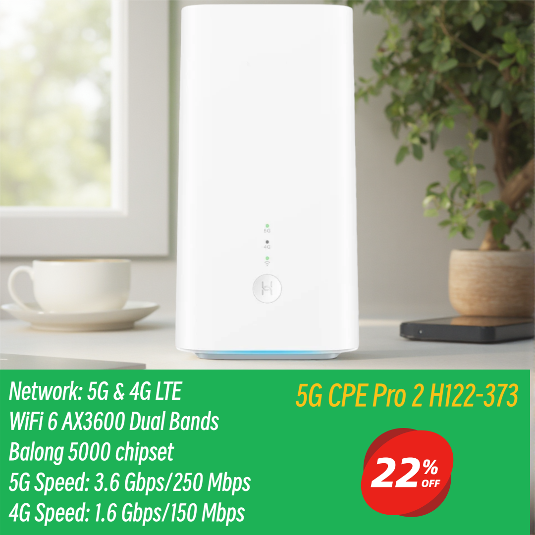 Unlocked 5G CPE PRO 2 H122-373 - مراجعة 4G Lte Router Sim وسعره