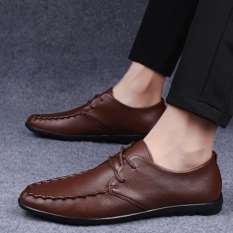 Genuine leather men's shoes Mi - مراجعة Office High Tech وسعره