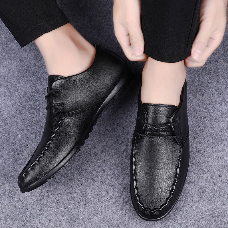 Genuine leather men's shoes Mi - مراجعة Office High Tech وسعره