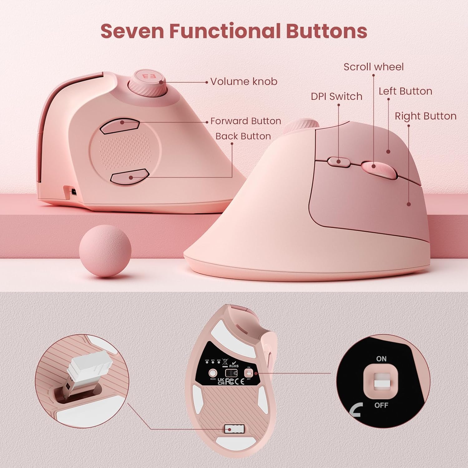 Seenda Ergonomic Bluetooth 2.4 - مراجعة Ergonomic Mouse Vertical وسعره