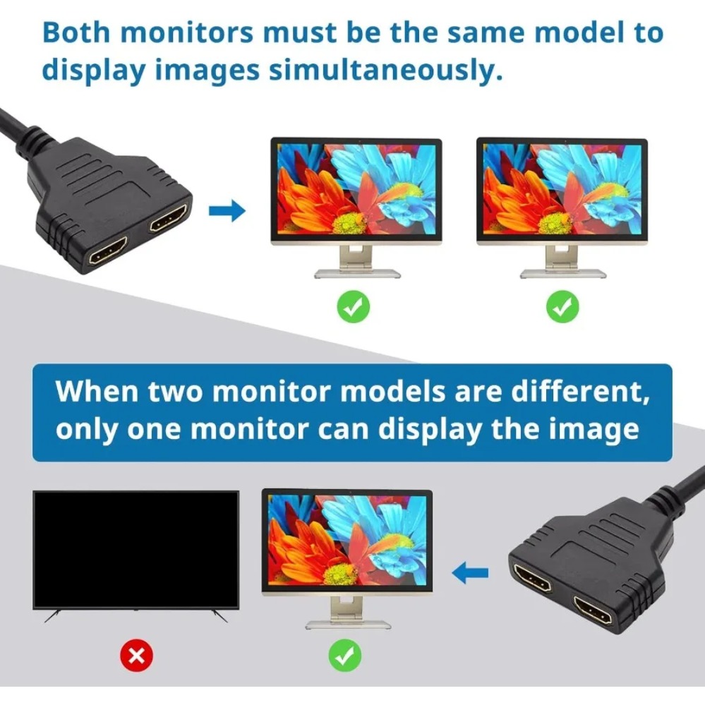 HDMI-compatible Splitter HD 10 - مراجعة Kvm Switch Dual Monitor وسعره