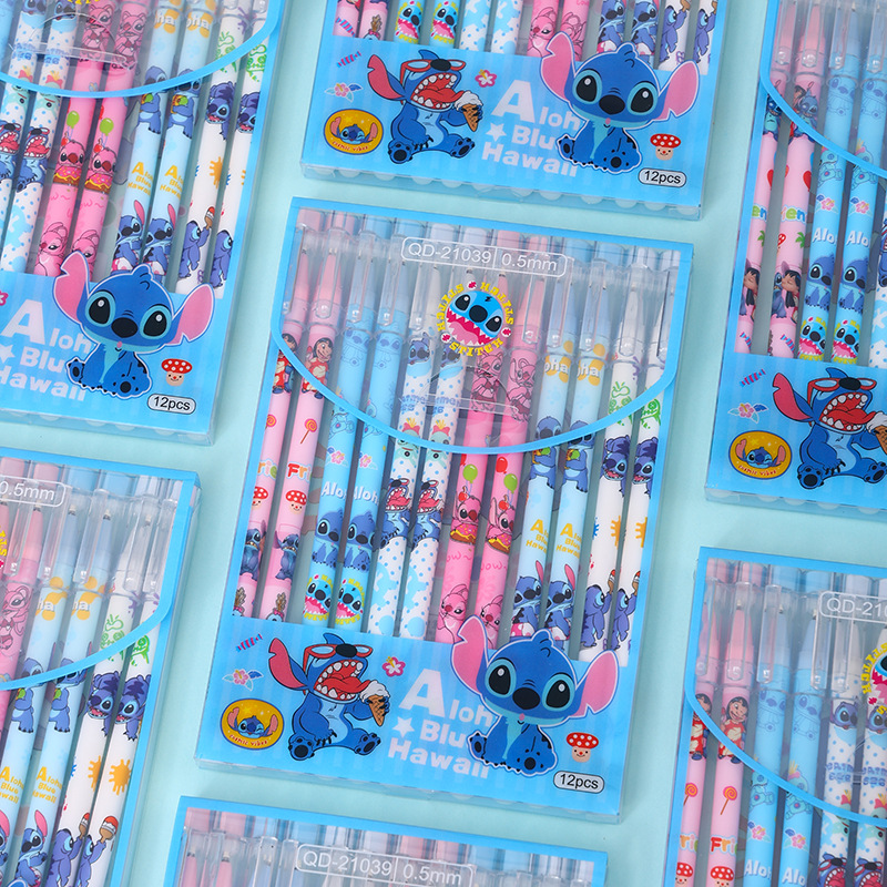 Disney 12pcs Stitch Gel Pens A - مراجعة Office High Tech وسعره