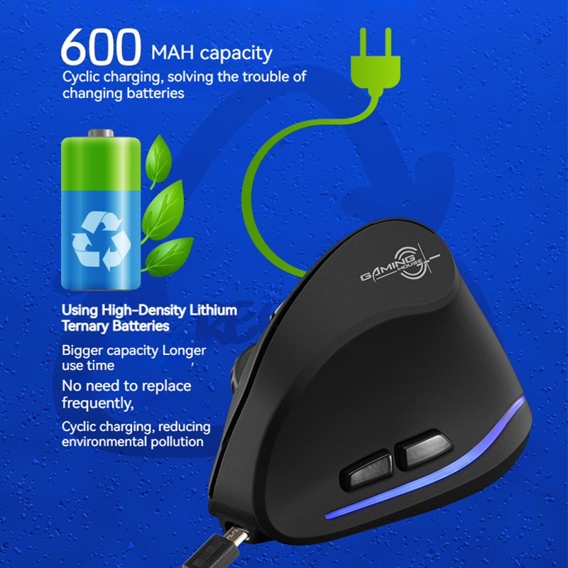 Zelotes F-35 Wireless Gaming M - مراجعة Ergonomic Mouse Vertical وسعره