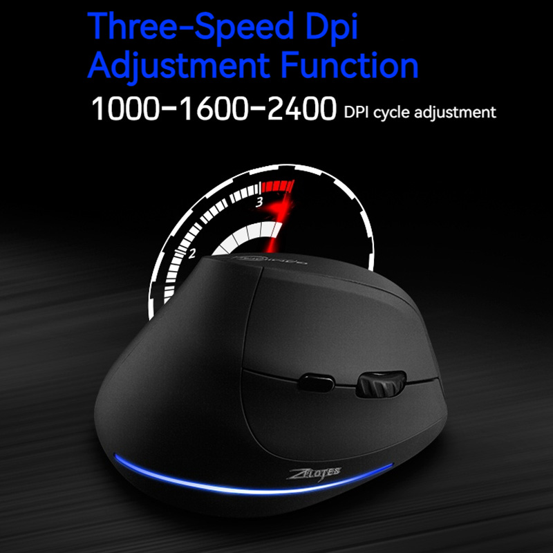 Zelotes F-35 Wireless Gaming M - مراجعة Ergonomic Mouse Vertical وسعره